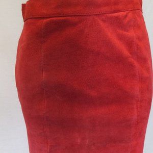 IOU leather suede skirt HOT